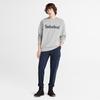 Timberland Casual Fleece Crewneck Sweatshirt Men Tops Medium-Heather-Gray A2JSV-052