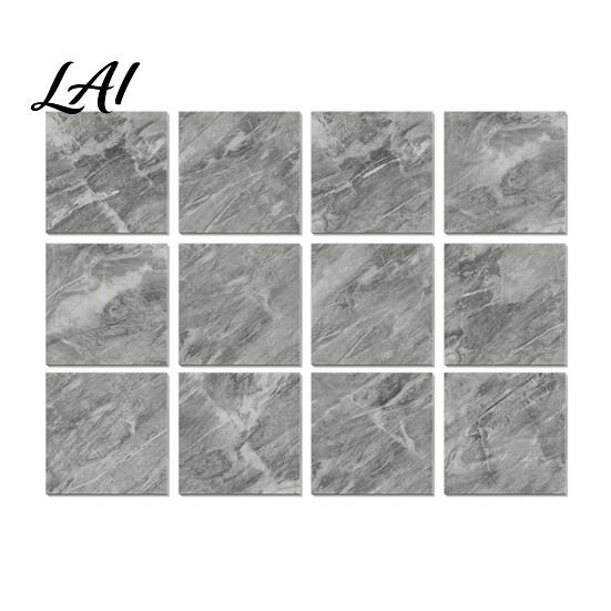 Heat Resistant Kitchen Backsplash Tiles 12PCS Imitation Marble Pattern Wall Stickers Self-Adhesive Waterproof EVA Scratch Decor for Home Tiles,