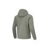 Li Ning Fitness Series Letter Print Simple Outdoor Running High Stretch Hooded Cardigan Sweatshirt Men Sweatshirt Screw-Green AWDU067-4