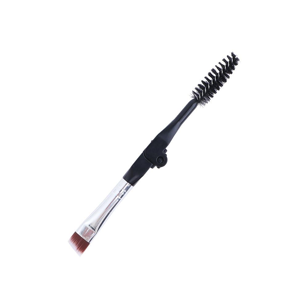 Brush Portable Spoolie Brush Duo Angled Eyebrow Brush Mascara Applicator Foldable Eyebrow Brush