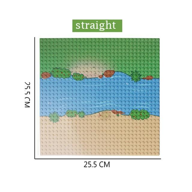 Non-Toxic Classic Baseplate 50X50 32X32 16X32 16X16 Dots Building Blocks Bricks Base Plates Diy Plastic Board Block Construction Brick Toy