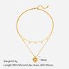 Three Layer Pearl Starfish Pendant Necklace Vintage Shell Spiral Necklace Women Jewelry