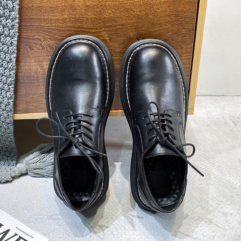 British Men'S Casual Business Dress Inner Height Increase Suit Young Groom Trend Big Head Leather Shoes 86267-R