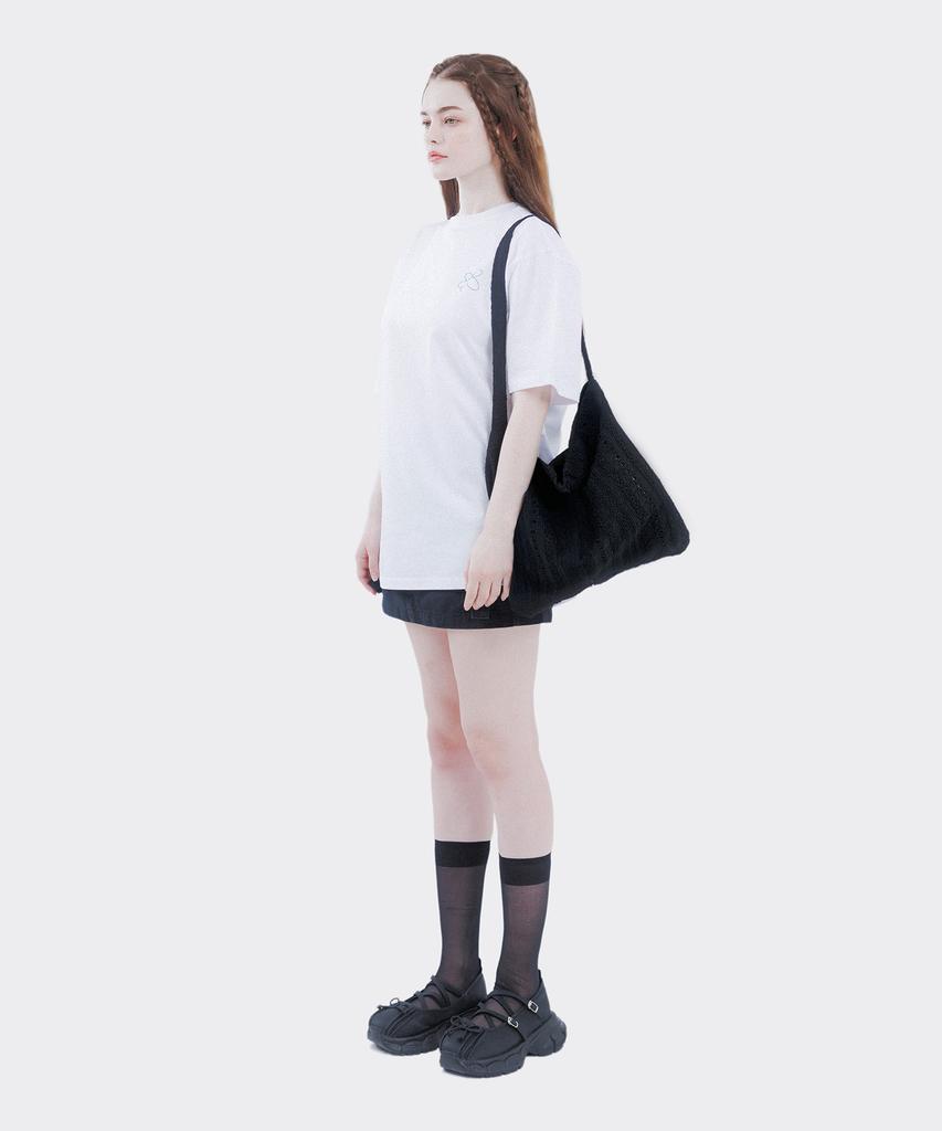 Aox Lace Shoulder Bag Black