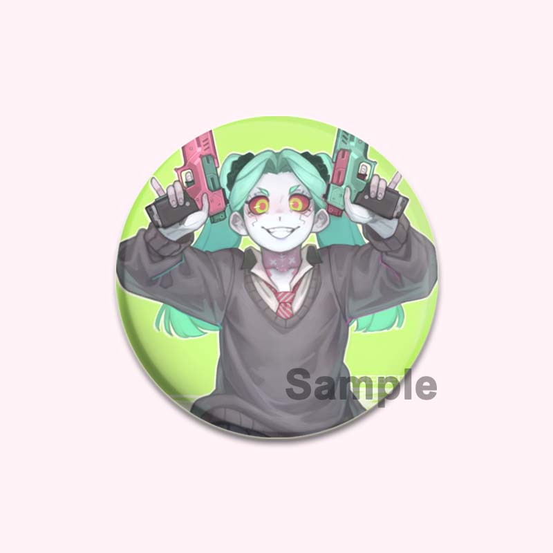 

32/44/58 мм Cyberpunk Edgerunners Rebecca Lucyna Kushinada David Martinez Мультяшные броши Extralegal Mercenaries Аниме Значки для рюкзака Подарочный 32mm