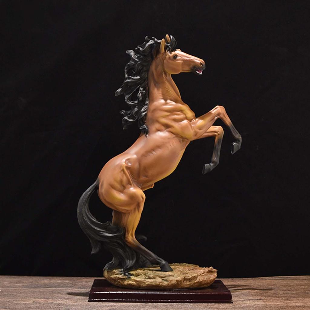 Horse Figurine 18.7''H Contemporary Sculpture for Home And Office Display