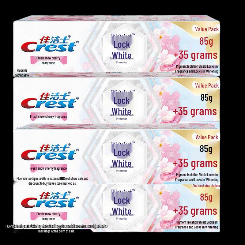 

Crest Whitening Toothpaste Snow Cherry Flavor Value Pack