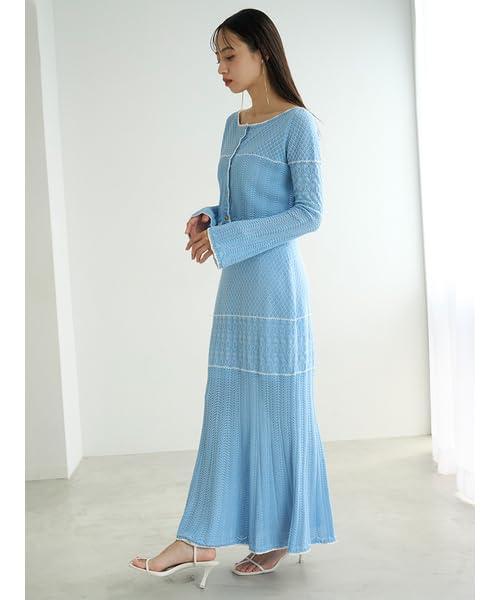 Snidel Crochet Knit Set SWNO251144 LBLU Women's