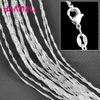 925 Sterling Silver Water-wave Chains Necklace for Women Men 5Pcs 16-30 Inches 1.6MM Chain Jewelry Making Accessories