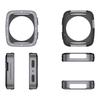 Watch Cover Full Coverage Shell for Active 2 Square/2s Scratchproof Metal Bumper Frame Case Housing Easy Installation
