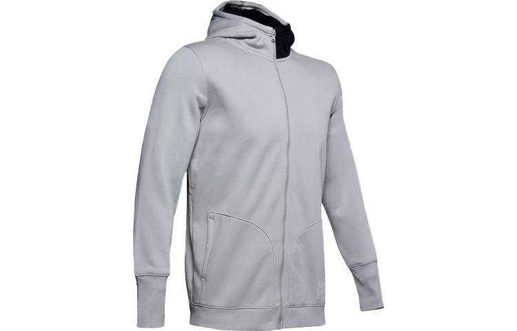Under Armour Baselin Jackets Men s Modern Gray Hooded Moderate Other 1343006-013 M