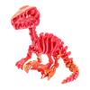 3D Printed Articulated Raptor Skeleton Figurine Dinosaur Bones Poseable ModelToy For Home Office Decors and Collector