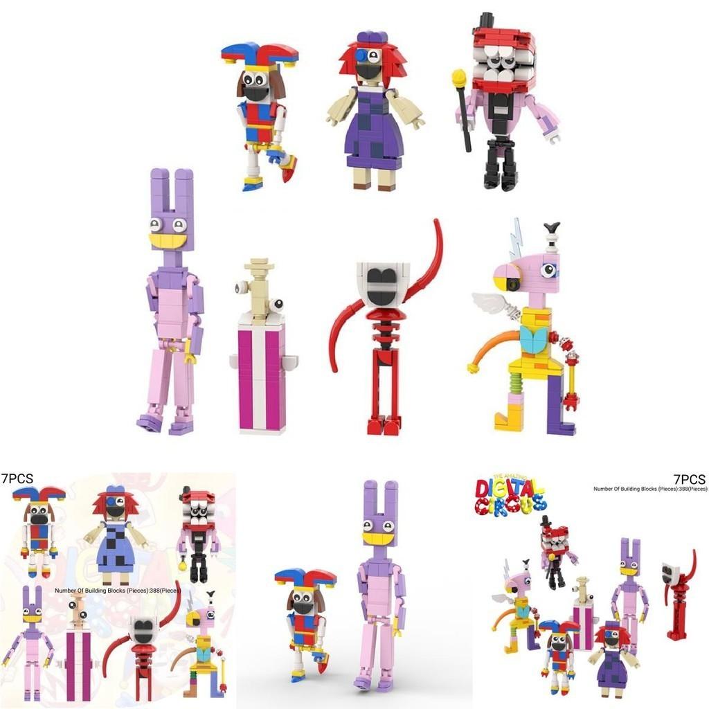 Fantastisches digitales Zirkus-Baustein-DIY-Plastikspielzeug