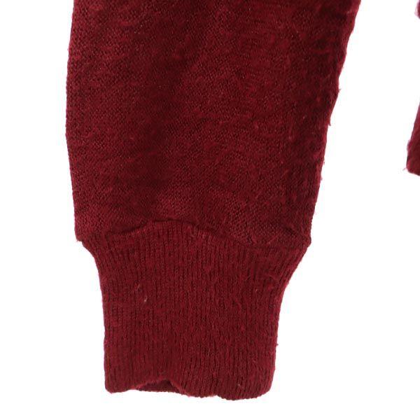 Vintage 70s Long Sleeve Cardigan Red Series Men's Used