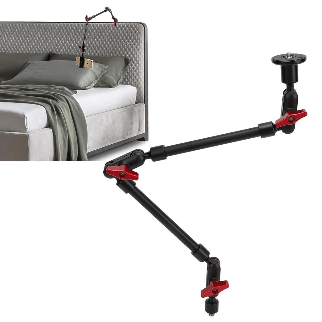 Desk Camera Mount Professional 360 Degree   Camera Clamp Mount with 1Celsius4 Inch 3Celsius8 Inch Thread for LED Light Camera Microphone Cell