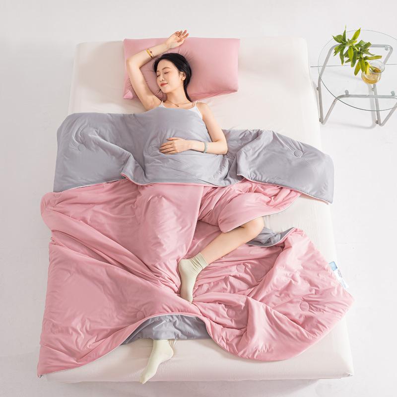 Single Piece of Ice Silk Summer Quilt Frozen Air Conditioning Thin Quilt Student Dormitory Machine Baptism Quilt