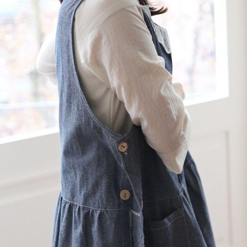 MAISON DE ROOMROOM Collar Lace Apron