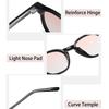 HBK Classic Retro Round Polarized Sunglasses for Women and Men TR90 Frame and Tac Lenses Trendy Street Snap for Travel Fashion