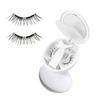 Magnetic false eyelashes, reusable, natural look, no adhesive needed, lightweight makeup.