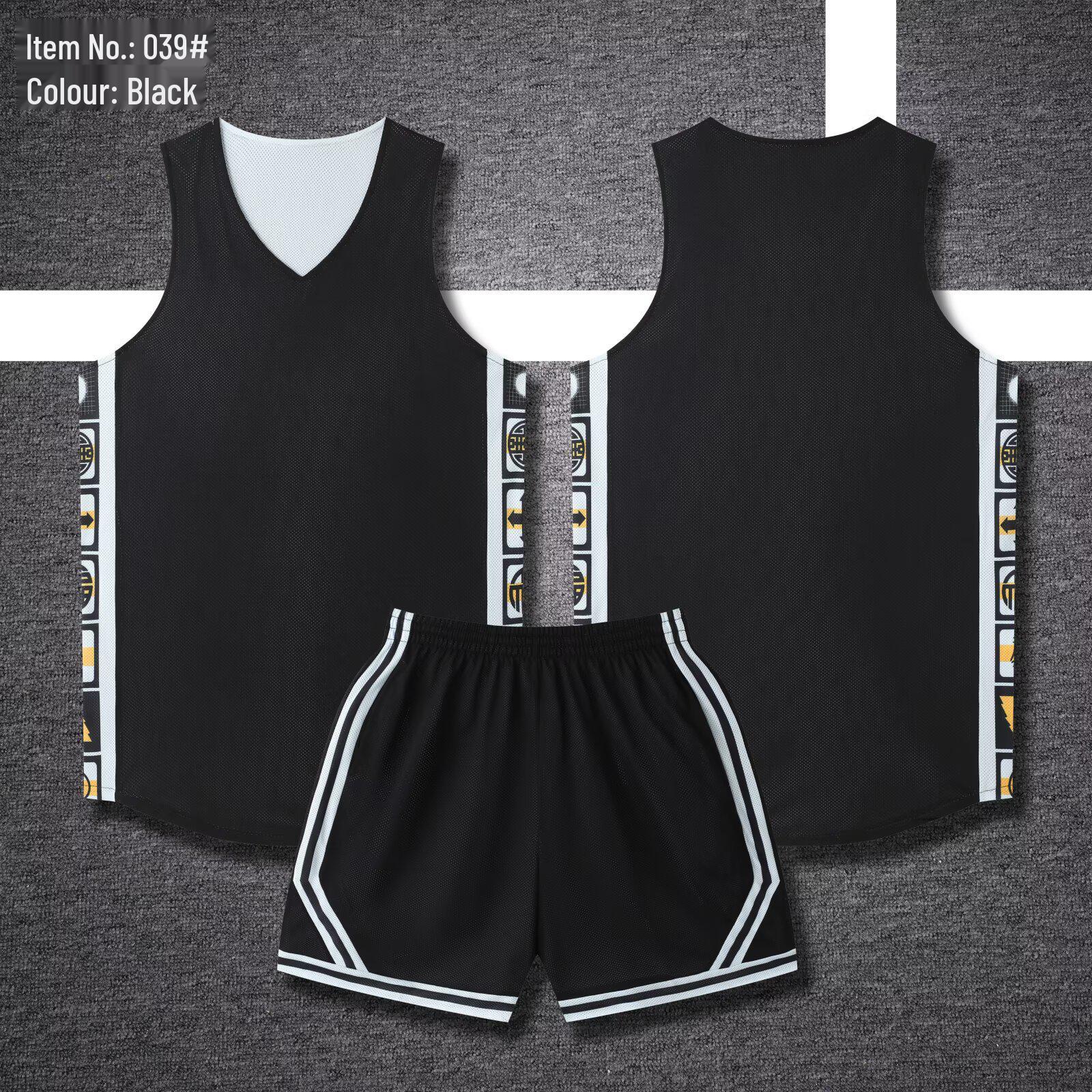 

Reversible Double-Layer Basketball Uniform Set - Quick-Dry Mesh for Men, Women & Children S