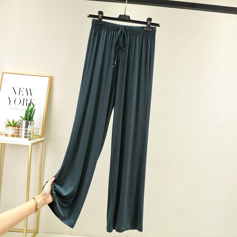 

Модные Тонкие Свободные Прилегающие Брюки с Высокой Посадкой в Повседневном Стиле Dark green XL (60.00 kg-70.00 kg recommended