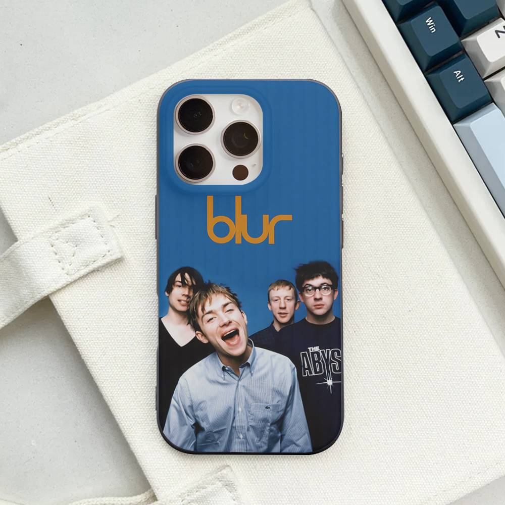 Rock Band B-Blur Corrugated Stripe Phone Case For IPhone 17 16 15 14 13 12 11 Pro Max Plus Pro Shockproof Cover