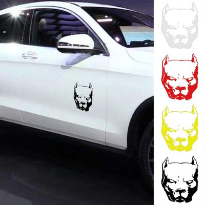 Angry Pitbull Auto Car Truck Motorcycle Reflective Sticker Decals Decoration