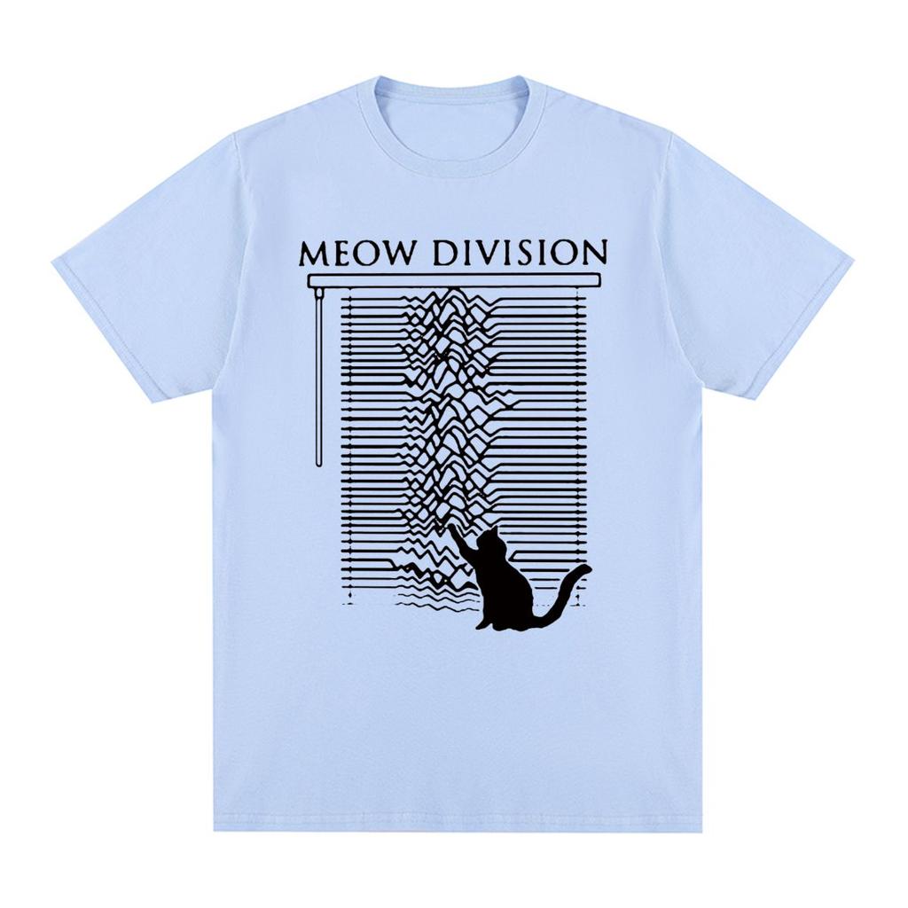 Joy Division Unknown Pleasure Katze Vintage T-Shirt Mode 80er Post Punk Band Baumwolle Herren T-Shirt Neues T-Shirt T-Shirt Damen Tops