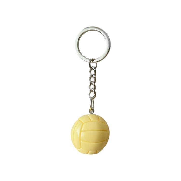 Unique Sports Keychain Resin Football Basketball Volleyball Charm Creative Decoration Gift For Coaches Players Fan