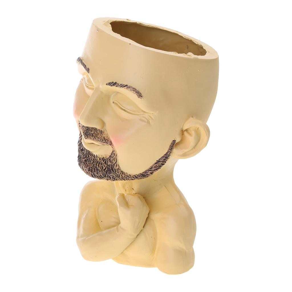 Home Garden Figurine Sculptures Succulents Potted Plant Flower Wares Gardening Ornament for Indoor Outdoor Offices Decor