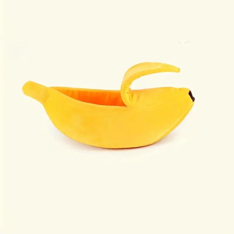 

Банановая кровать для кошек, дом, забавный, милый, уютный коврик для кошек, кровати, теплая прочная портативная корзина для домашних животных, питомник, подушка для собак, товары для кошек, разноцветные M