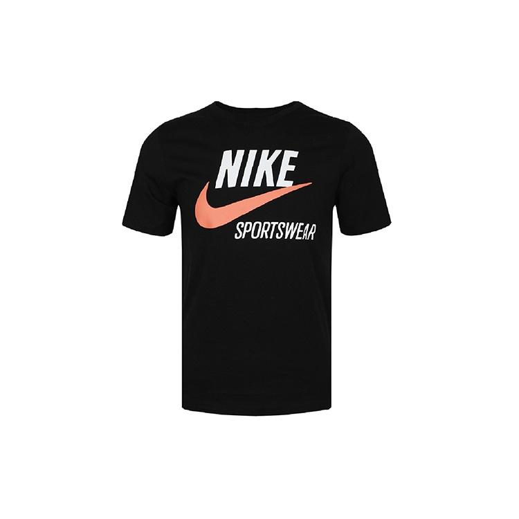 Nike Sportswear Futura Alphabet Logo Printing Short Sleeve Black Men s CW7072-010 L