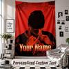 Wall Hanging Tapestry With Custom Name & Text, Central Cee Decorative Tapestry For Bedroom