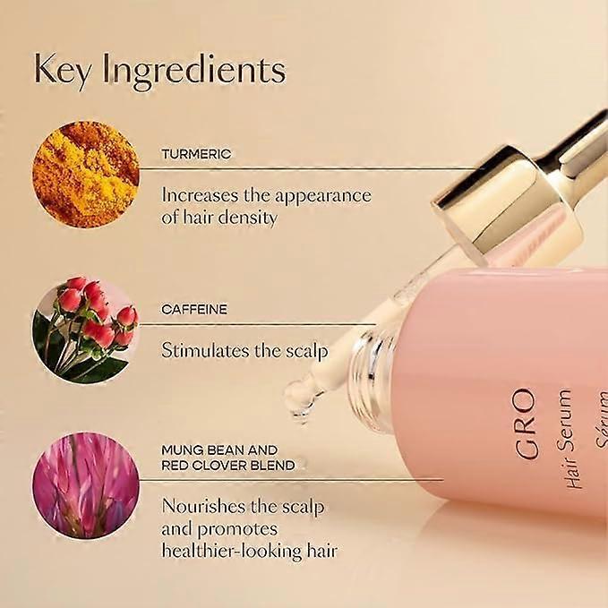 Haarwachstumsserum zur Behandlung von dünner werdendem Haar mit Bergamotte-Duft, 1 fl oz Rosa