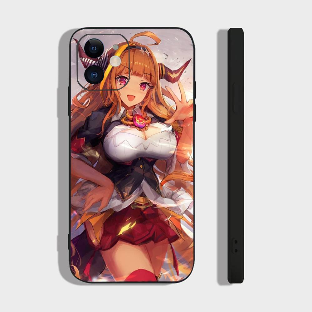 Kiryu Coco Anime H-hololive Phone Case For IPhone 17 Air 16 15 14 13 Pro Max 11 12 Black Silicone Cover
