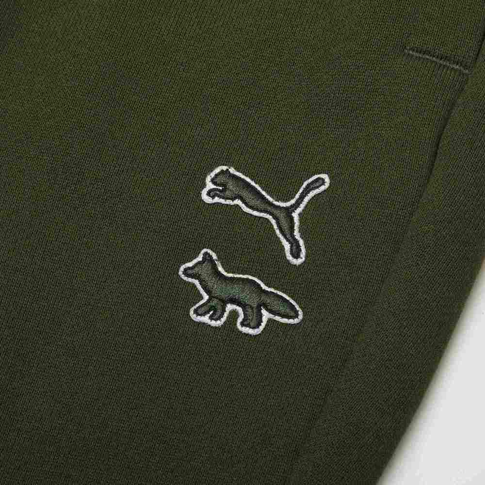Puma x Maison Kitsune Sweatpants Green Men Streetwear 532326-94