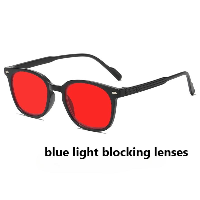 Retro Anti Blue Light Glasses with Orange or Red Lense for Mobile Computer Competitive Games Eye Protection Night Vision Goggles