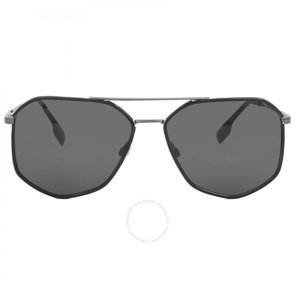 

Burberry Ozwald Dark Grey Geometric Men s Sunglasses BE3139 114487 58