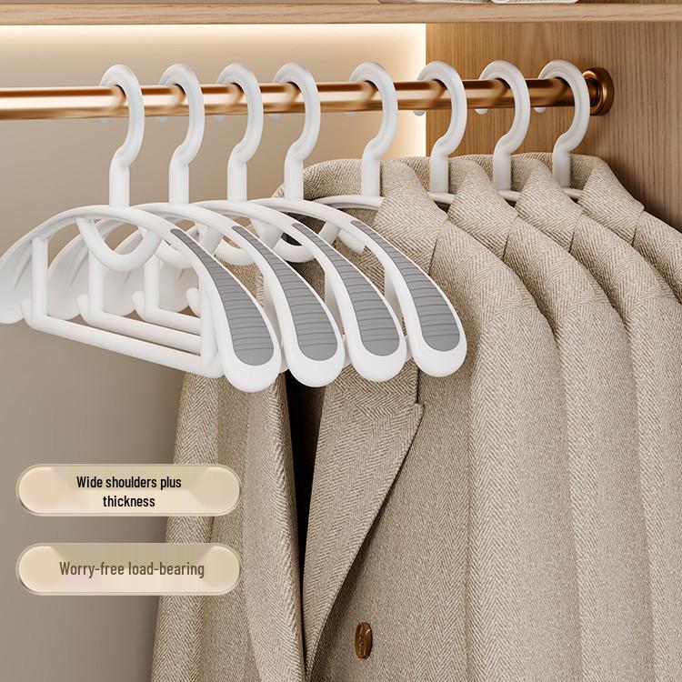 Traceless Non-Slip Wide Shoulder Coat Hanger - No Bulging, No Deformation, High-End Feel