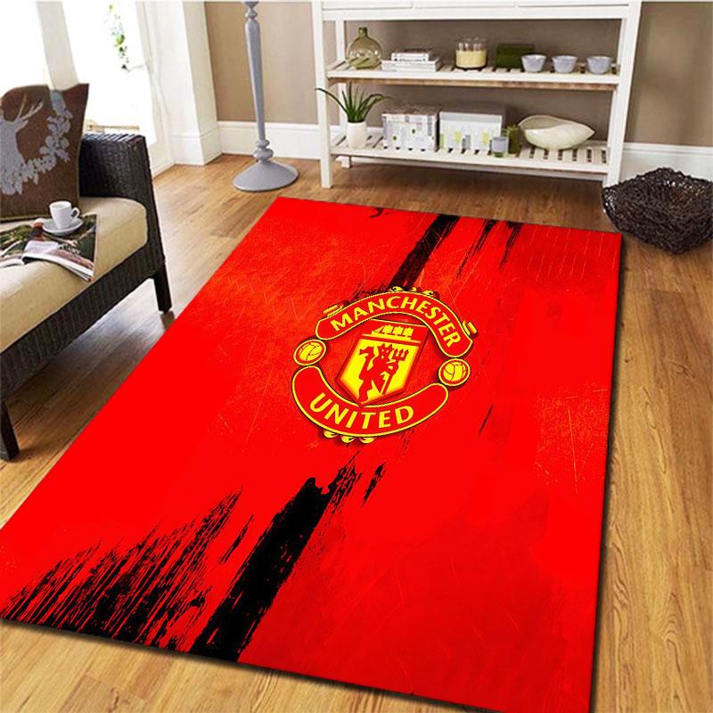 Manchester United F Carpet Rug for Living Room Bedroom Home Sofa Decoration,Kids play Non-slip Floor Mat