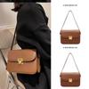 2025 new high-end trend autumn simple retro fashion shoulder women's bag texture crossbody versatile small square bag