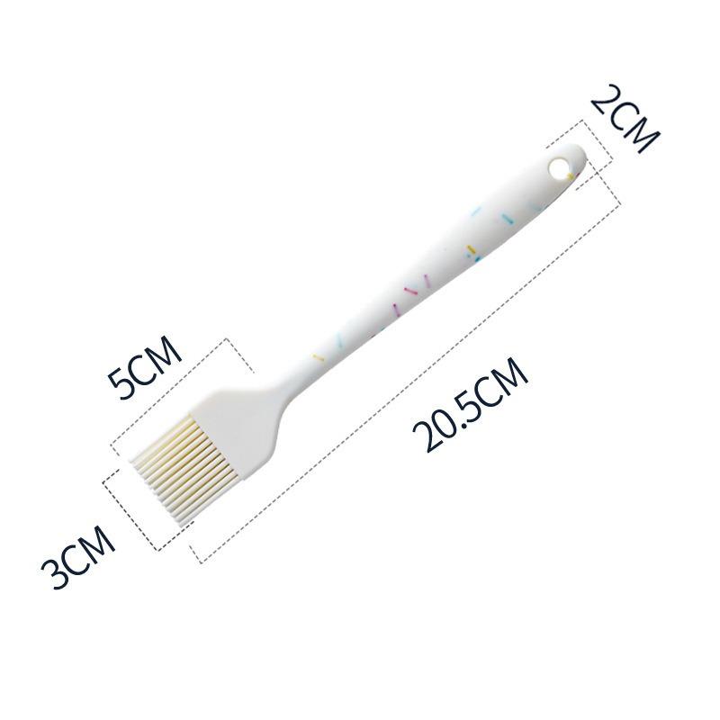 Food Grade Silicone Baking Spatula Set 6In1 One Piece Silicone Scraper Spatula Brush Kitchen Baking Tool Practical Kitchen Tool
