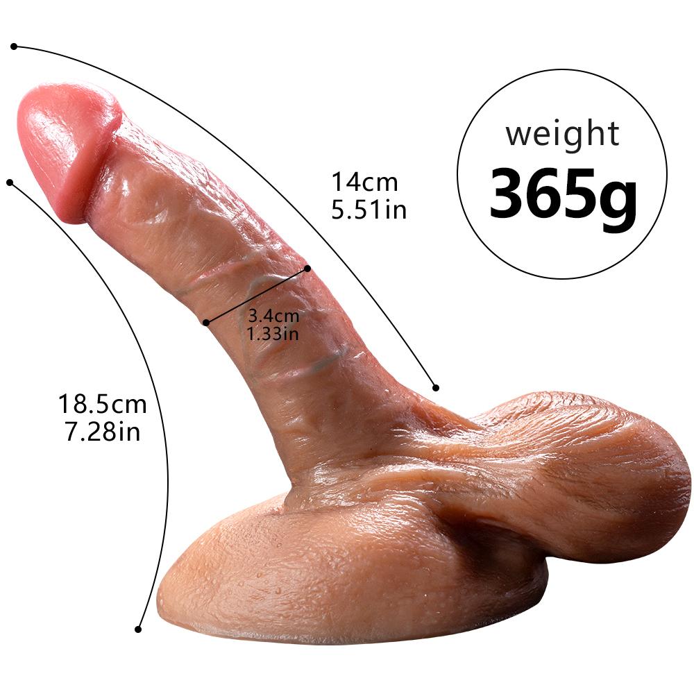 Meat-King Super Soft Dildo with Egg Female Sex Toys Liquid Silicone Simulation Phallus Suction Cup Female Masturbation Devices