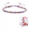 Bracelet Beads Natural Stone Lapidolite 2 X 4 Mm Adjustable