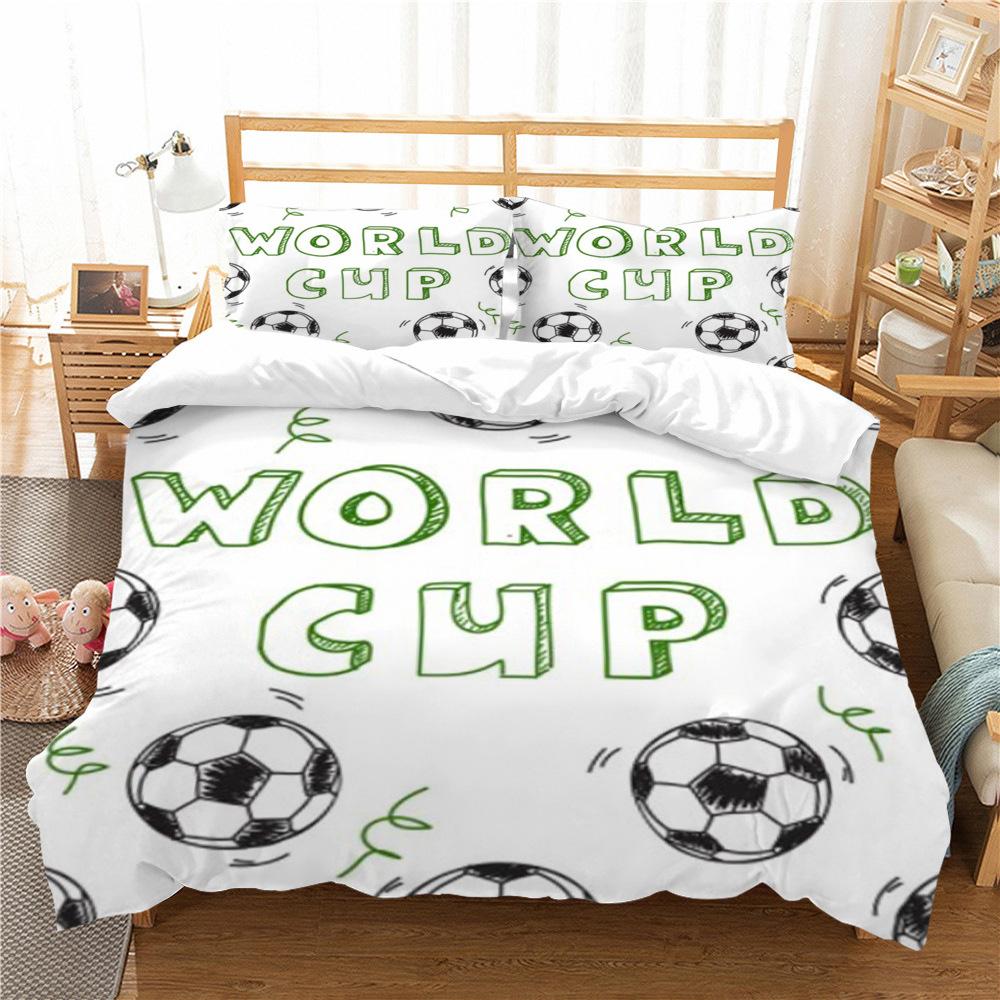 Ball Quilt Cover Pillowcase Two Or Three Piece Set 3D Digital Printing Polyester