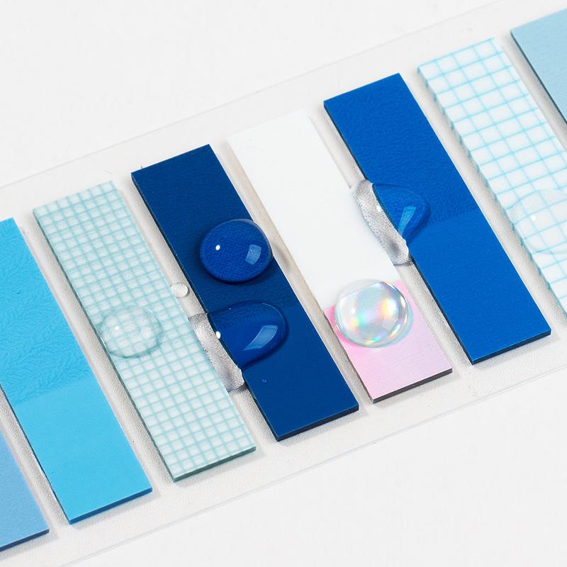 200Pc Self Adhesive Index Tabs Page Markers Transparent Waterproof Sticky Notes for Classifying Files Flags Planner Stickers