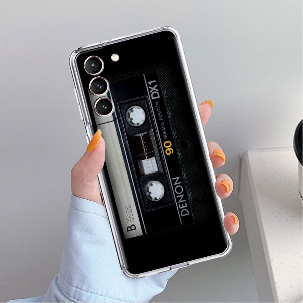 Casetă Audio Vintage Stil Retro Carcasă Transparentă Pentru Samsung Galaxy S22 S20 FE S21 S10 S9 Plus Note 20 Ultra 10 Lite Carcasă Telefon