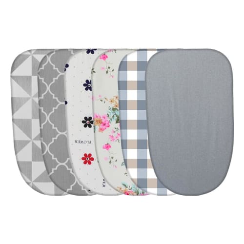 Replacement ironing board cover, boat-shaped small ironing board sleeve, replacement pad for ironing boards, thick insulated padded cover, suitable fo