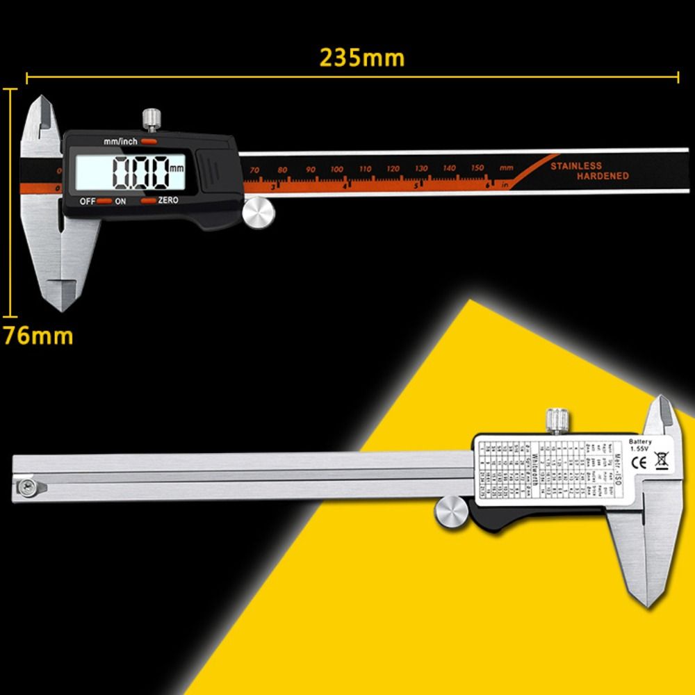 6 Inch Vernier Caliper Auto-Off Feature Measuring Tool Accurate Digital Caliper  Engineering