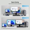 BENFEI 6-in-1 Laptop Stand USB-C Docking Station with Magnetic Wireless Charging (15W), PD100W Charging, HDMI 4K@60Hz, 4 x USB3.0, KVM Switching Funct
